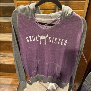 Ladies Minnesota Vikings sweatshirt from the team shop at the stadium